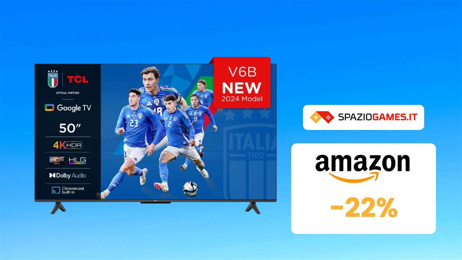 Smart TV TCL 50" 4K al prezzo PIU' BASSO di sempre! -22%