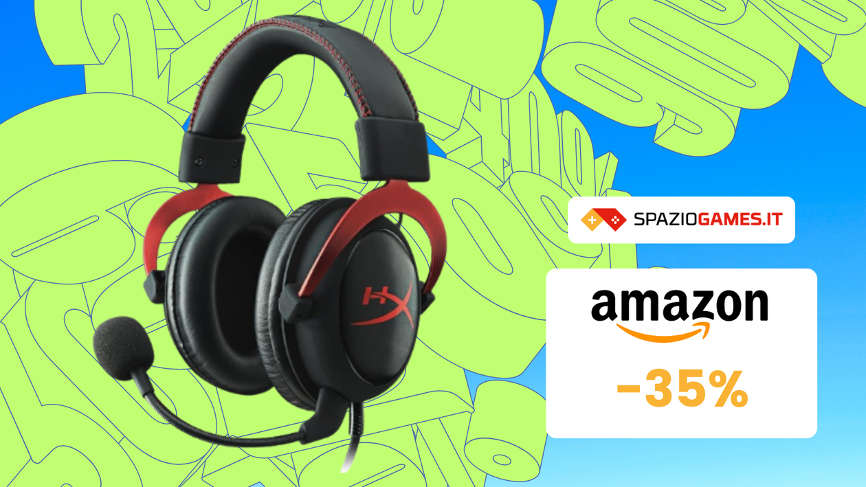 Immagine di Ottime cuffie da gaming HyperX Cloud II SCONTATE del 35%!