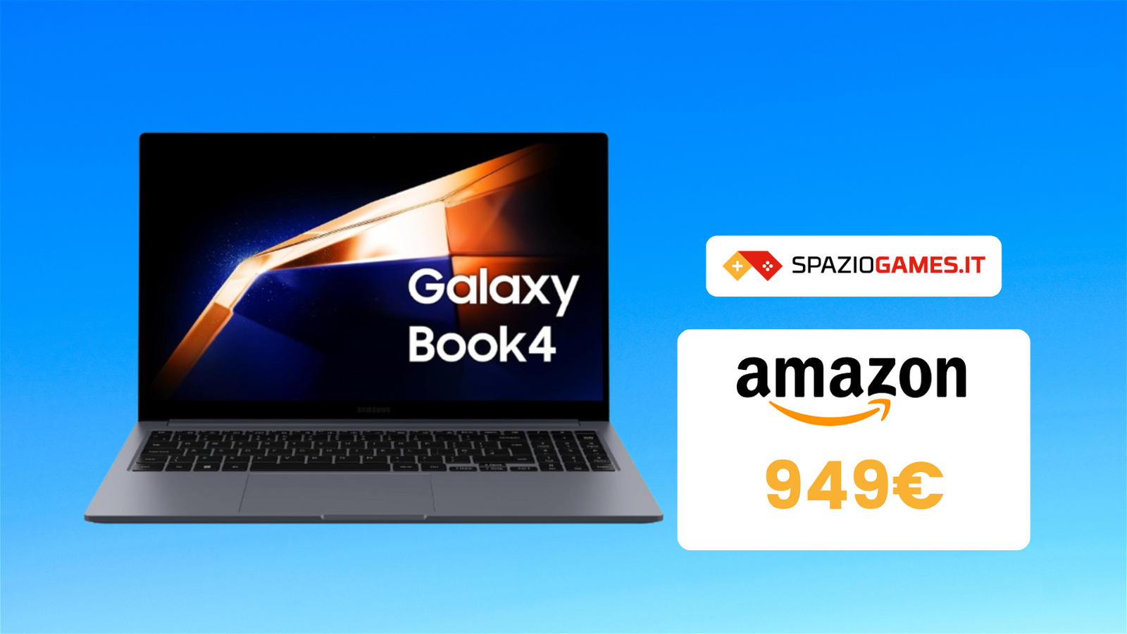 Samsung Galaxy Book4 oggi a prezzo da vero AFFARE: meno di 950€!
