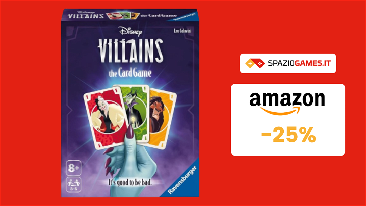 Immagine di SOLTANTO 8€ per il gioco di carte Disney Villains: PAZZESCO!