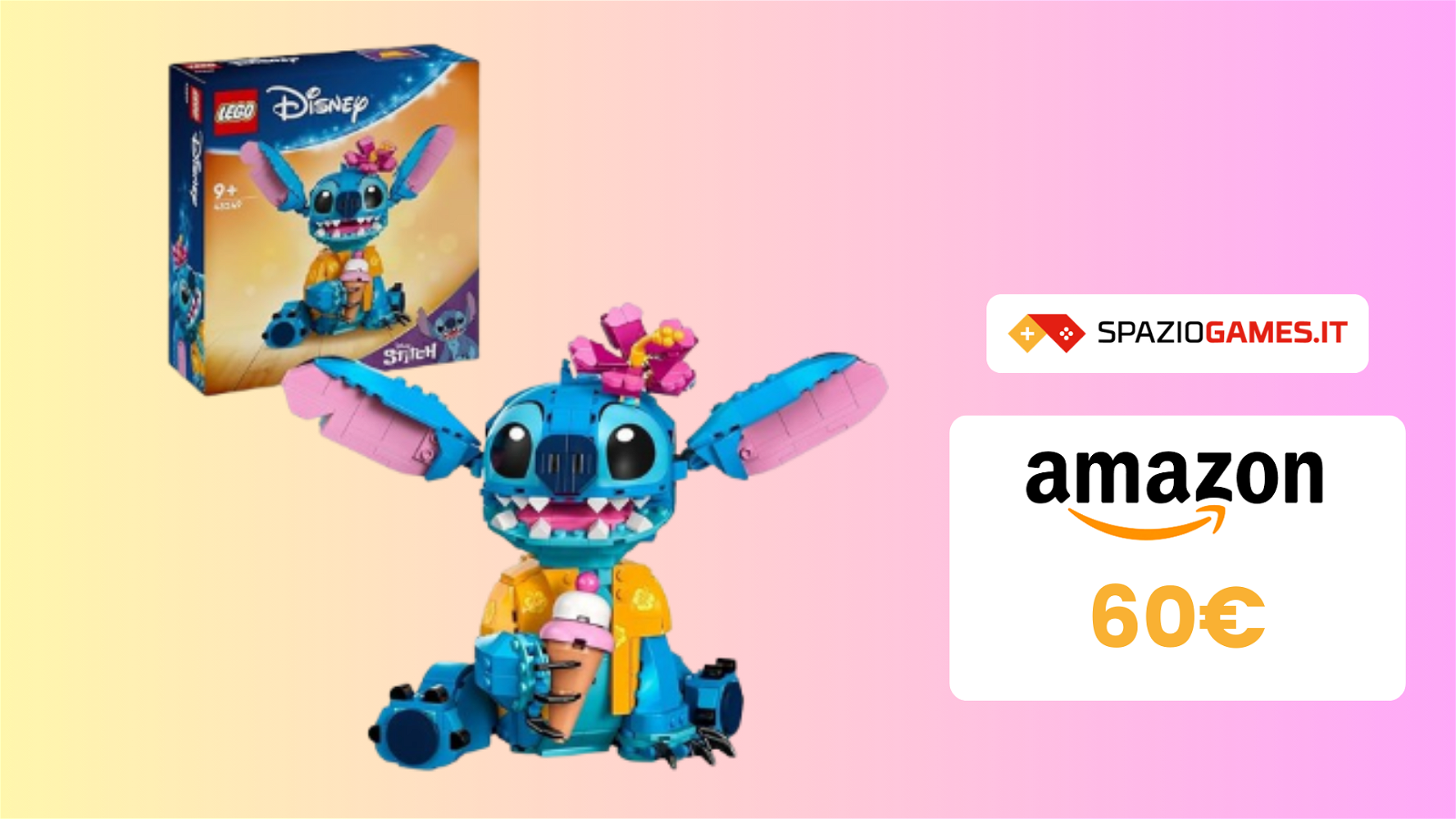 MAGNIFICO Stitch LEGO in offerta su Amazon!