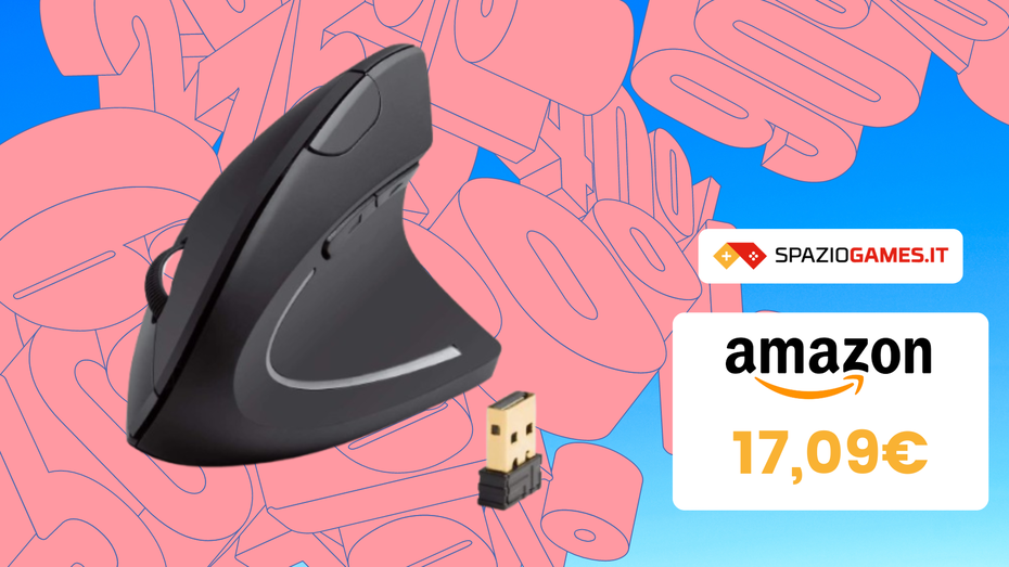 Immagine di Addio tendinite col mouse verticale Anker! Oggi in OFFERTA a -24%!