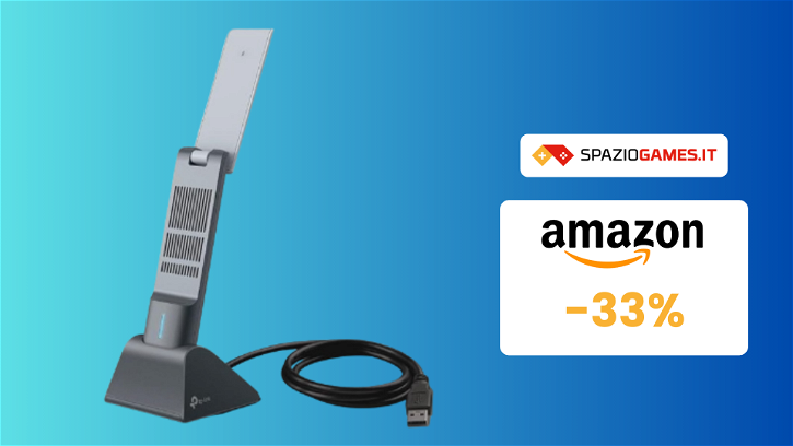 Immagine di ESCLUSIVA Amazon: chiavetta WiFi 6 per PC a 30€! -33%!