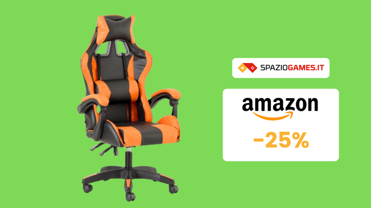 Sedia da gaming Baroni Home a 83€: la più venduta su Amazon!