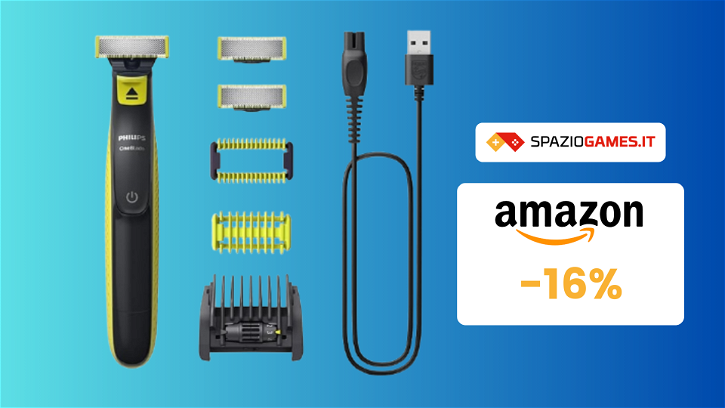 Immagine di ESCLUSIVA Amazon: rasoio elettrico Philips OneBlade a 40€!