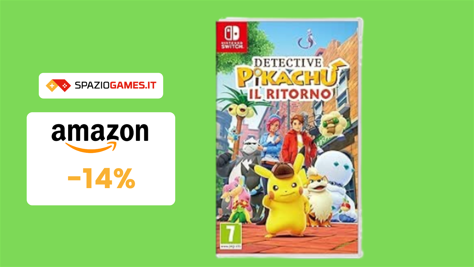 Detective Pikachu: il ritorno per Nintendo Switch a 36€!