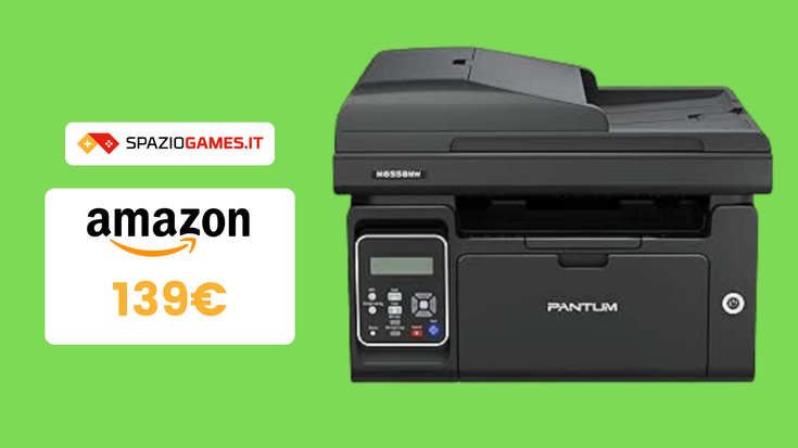 Stampante laser multifunzione in OFFERTA a 139€!