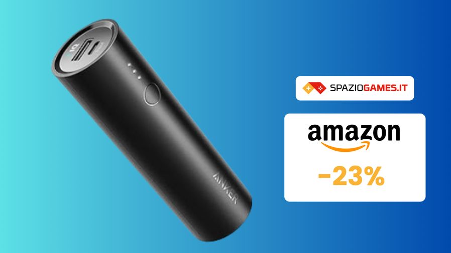 Immagine di Powerbank Anker da 5000 mAh: COMPATTO e a soli 17€!