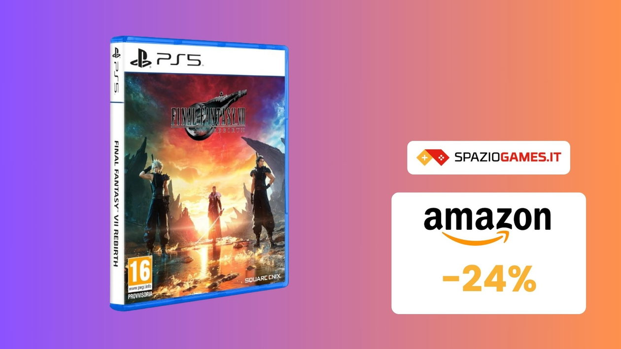 Immagine di Inseguite Sephiroth in Final Fantasy VII Rebirth per PS5! Oggi con il 24% di sconto!