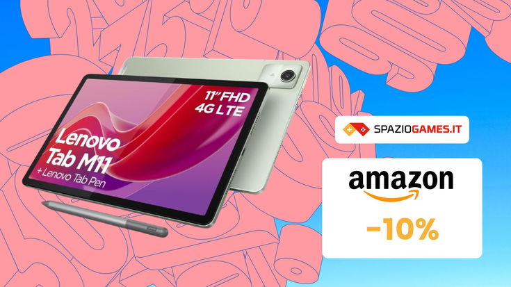 Lenovo Tab M11, ottimo per studio e lavoro, in OFFERTA a SOLI 205€! -10%