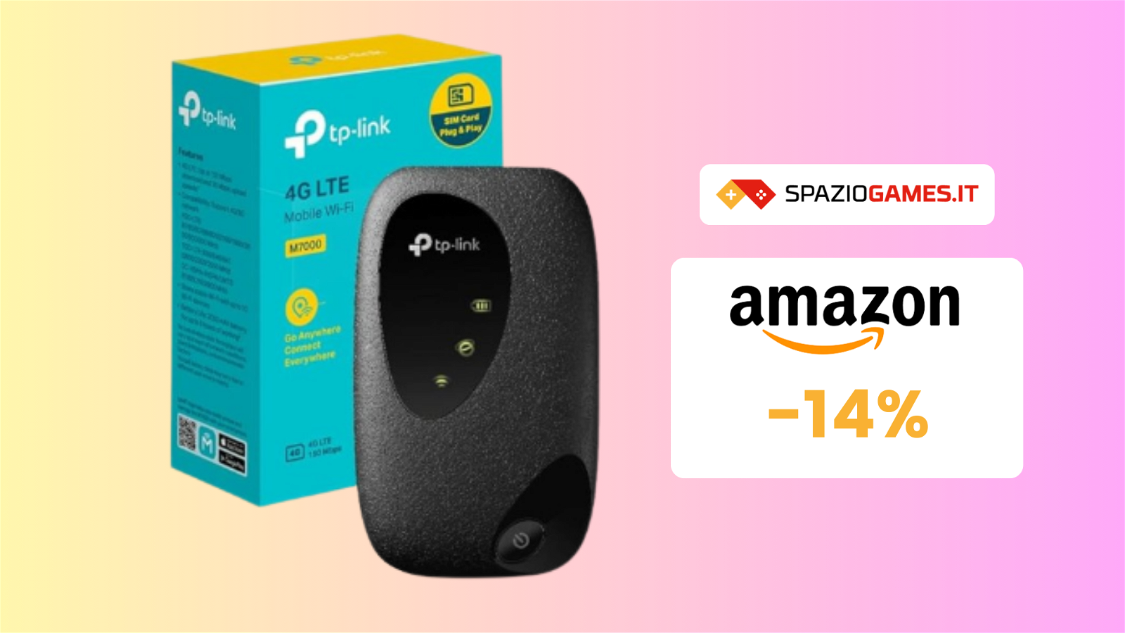 ESCLUSIVA Amazon: router portatile TP-Link a 43€!
