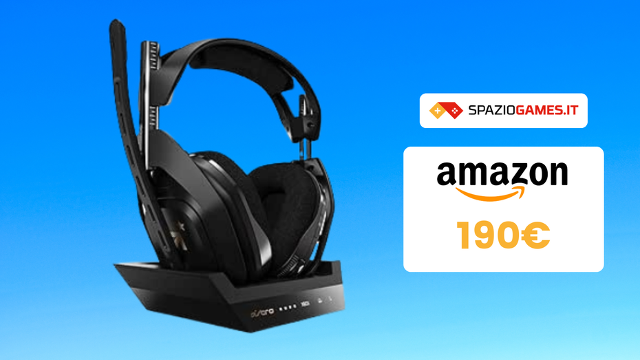 Immagine di Cuffie Astro Gaming A50 con base di ricarica a SOLI 190€!