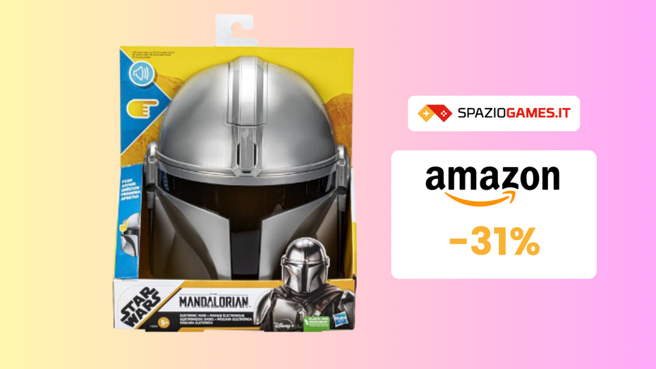 Immagine di Maschera elettronica The Mandalorian a 33€: con frasi e suoni!