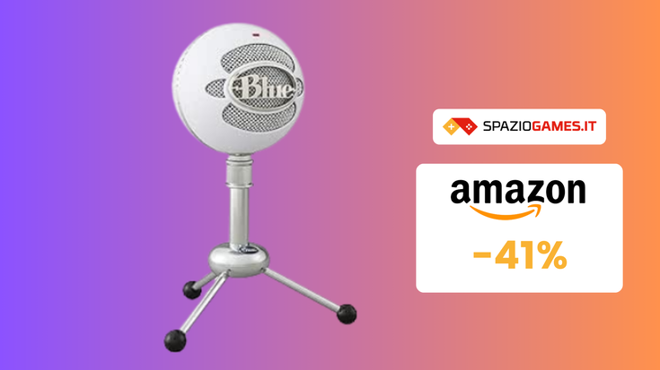 Microfono USB Blue Snowball a SOLI 50€: BELLISSIMO e a -41%!