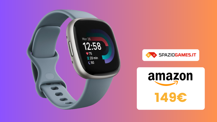 Fitbit Versa 4, lo smartwatch perfetto per rimettersi in forma, oggi a prezzo SUPER!