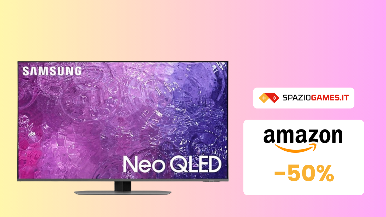 Ottima smart TV Samsung Neo QLED, perfetta per i gaming, al prezzo più basso di sempre! (-50%)