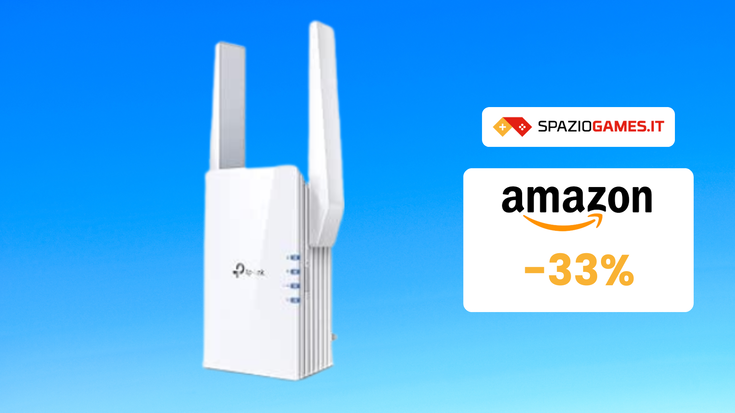 SOLTANTO 60€ per il ripetitore Wi-Fi 6 TP-Link! -33%!