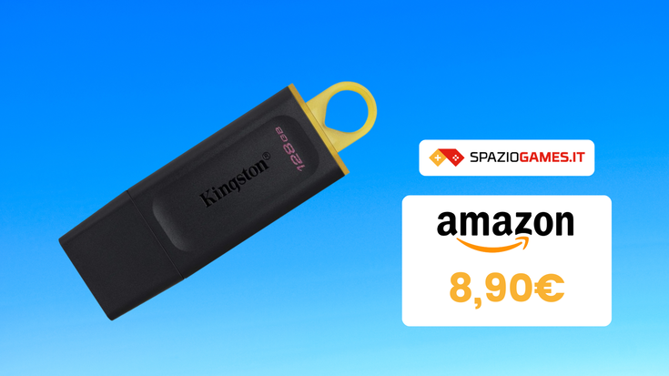 Solo 8€ per questa chiavetta Kingston da 128 GB!