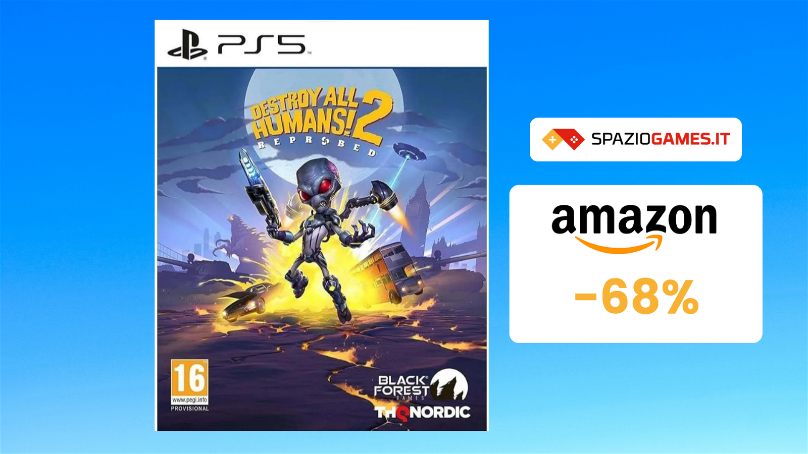Destroy All Humans! 2 Reprobed per PS5 a soli 13€! WOW!