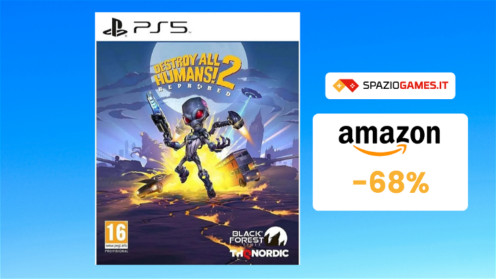 Immagine di Destroy All Humans! 2 Reprobed per PS5 a soli 13€! WOW!
