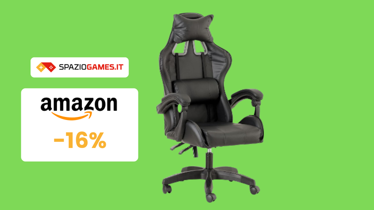 Sedia da gaming Baroni Home in OFFERTA a tempo: solo 70€!