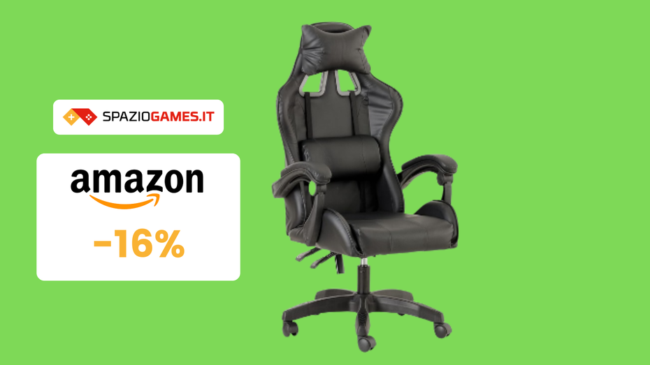 Immagine di Sedia da gaming Baroni Home in OFFERTA a tempo: solo 70€!