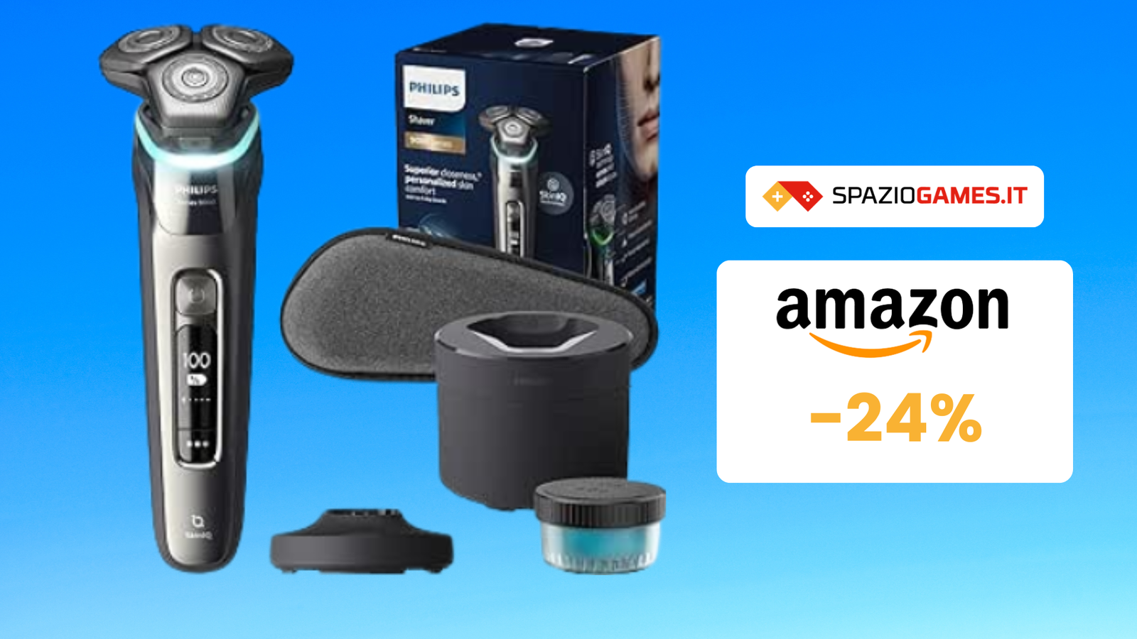 Rasoio Philips Shaver S9000 a 210€: look come dal barbiere!