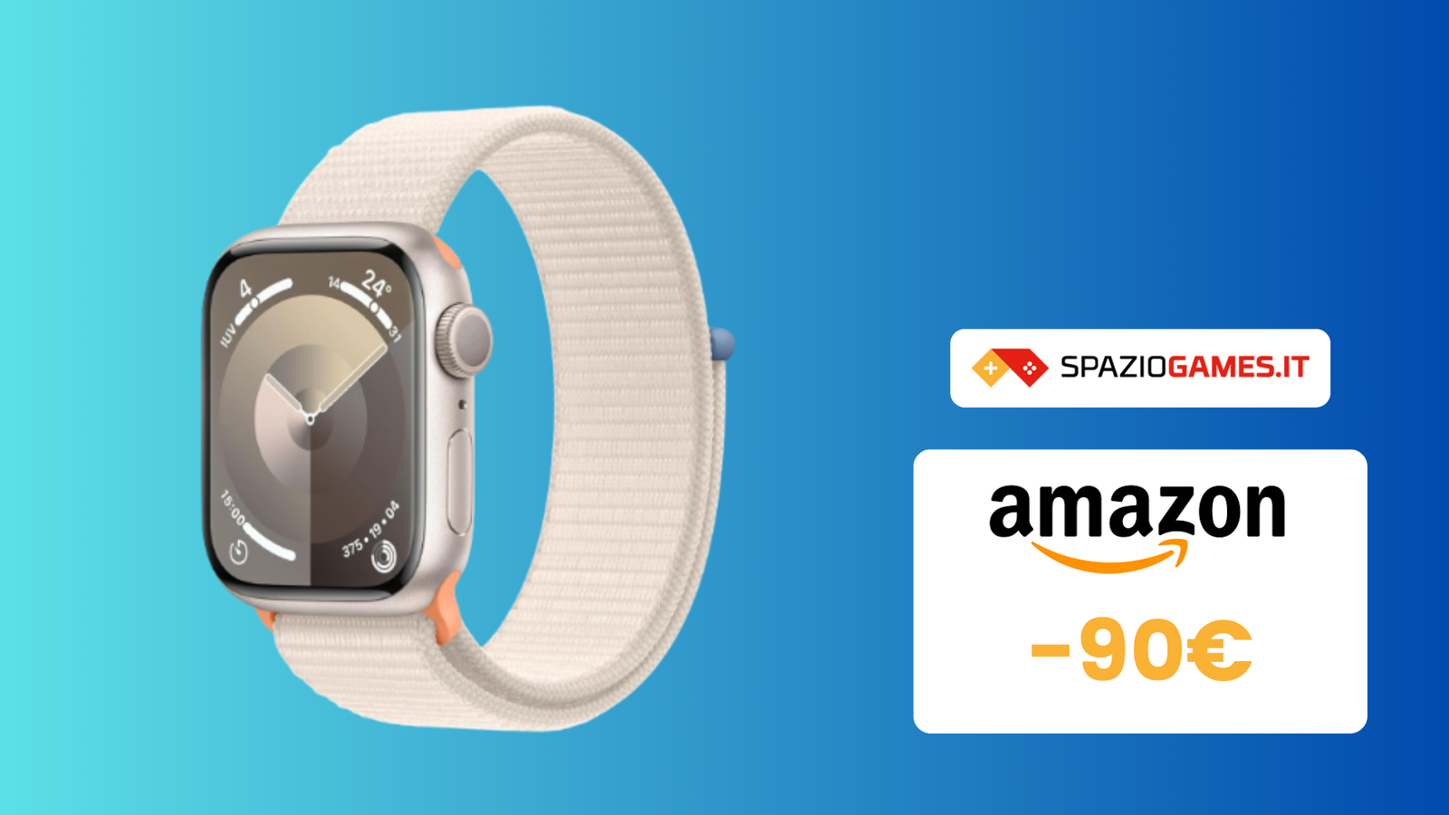 CHE PREZZO! Oggi Apple Watch 9 è scontato di ben 90€!