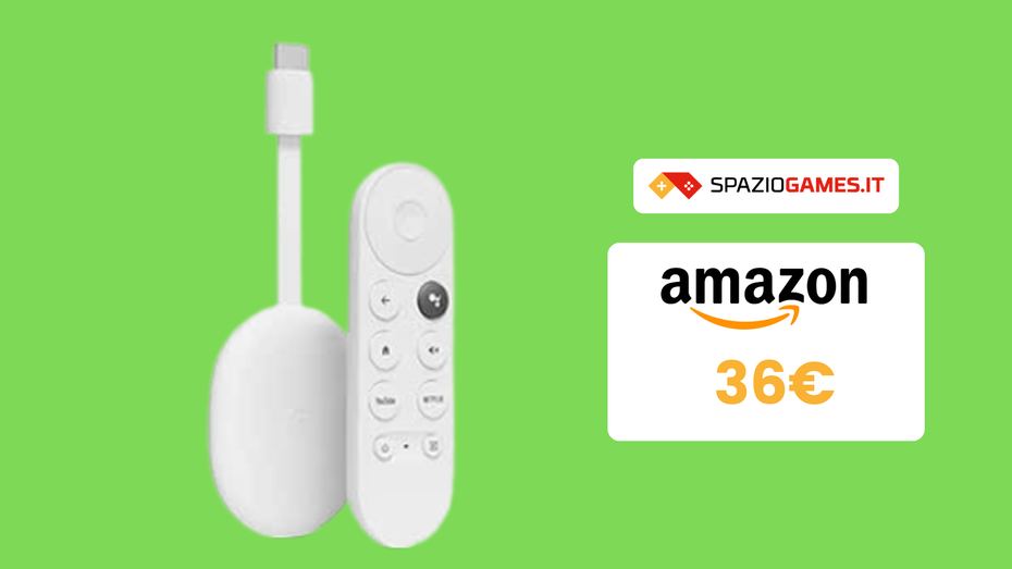 Immagine di OFFERTA DEL GIORNO: Chromecast con Google TV a soli 36€!