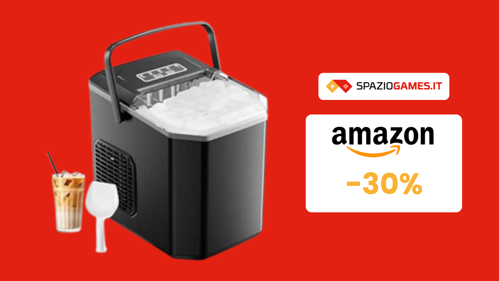 Bibite fresche con questa macchina per il ghiaccio a 90€!