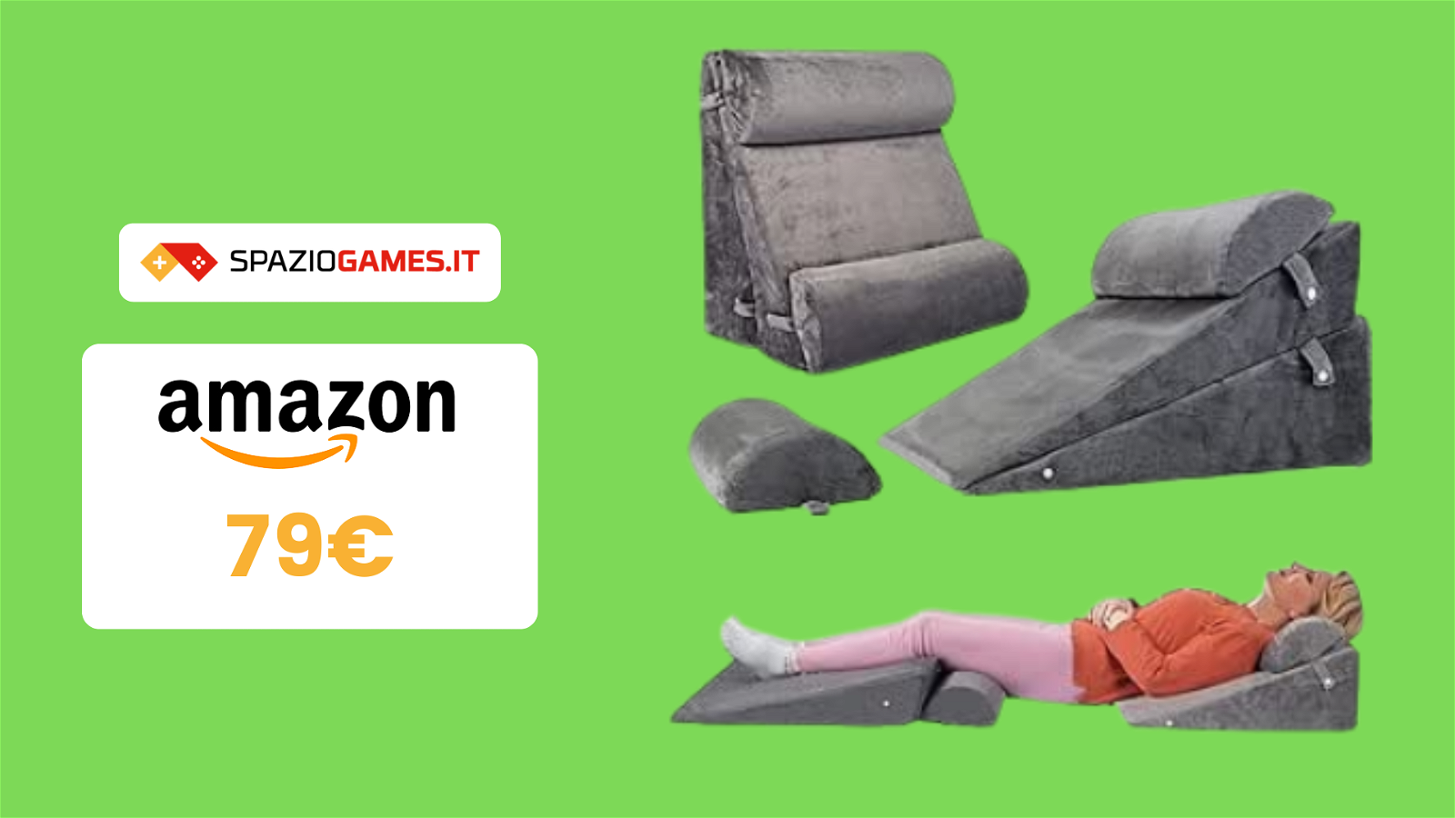Set di 4 cuscini regolabili a 79€: utilissimi per la salute!