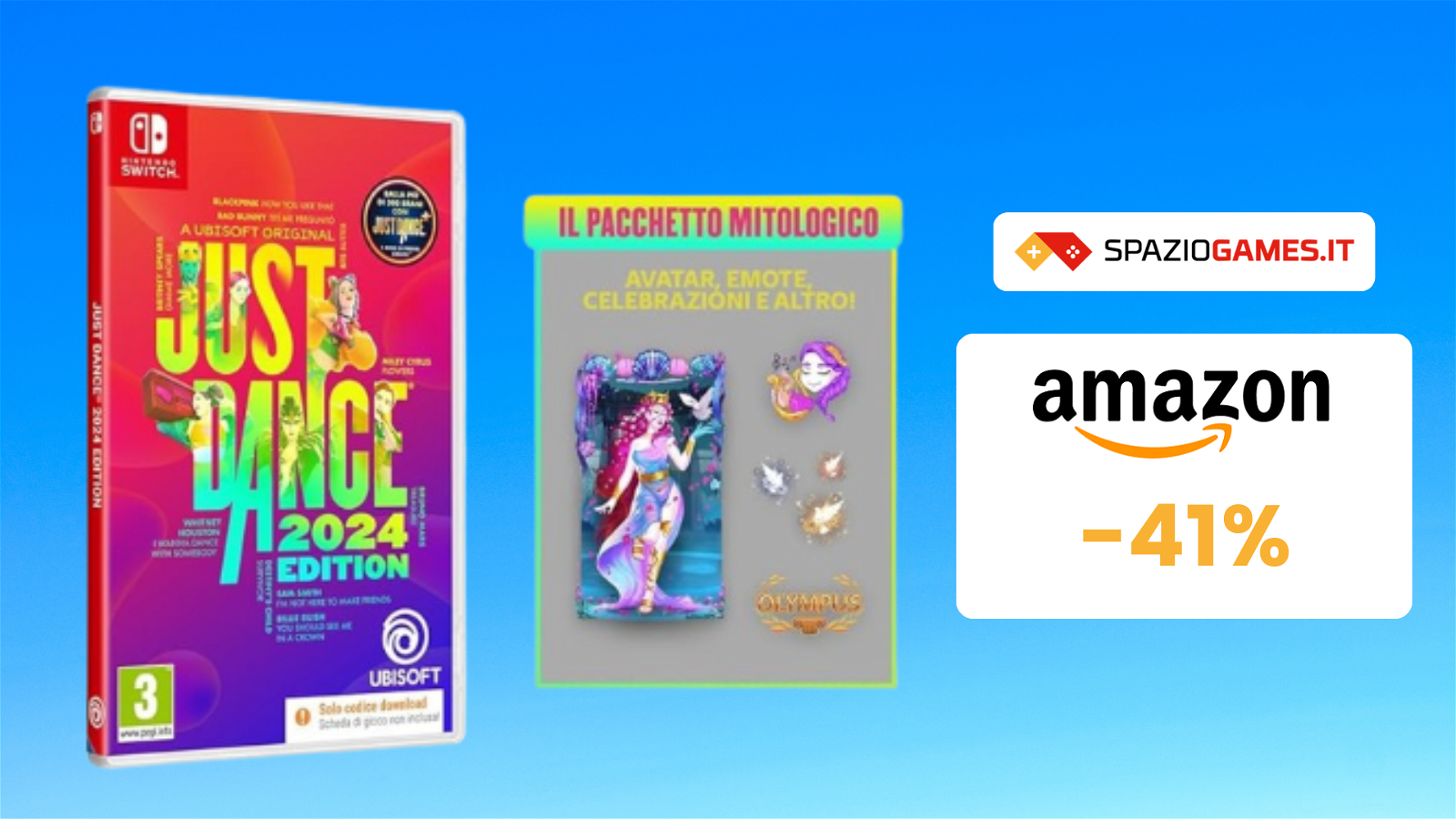 Bundle di Just Dance 2024 con pacchetto mitologico a 42€!