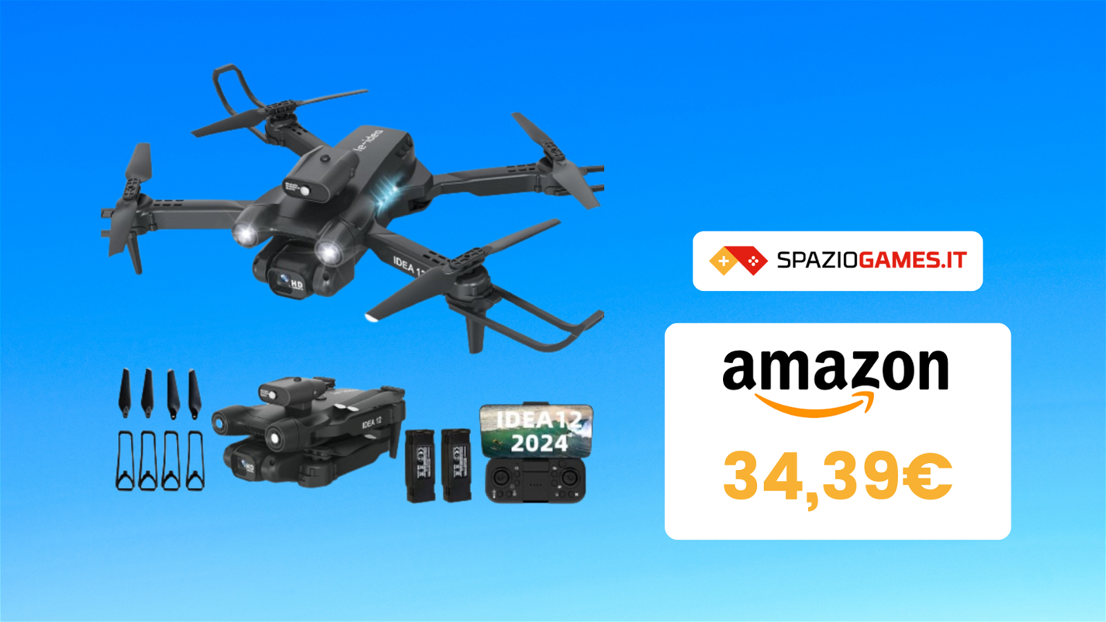 Mini drone, mini prezzo: eccone uno ottimo a soli 34€!