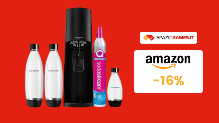 Evviva l'acqua frizzante con il gasatore Sodastream a 70€!