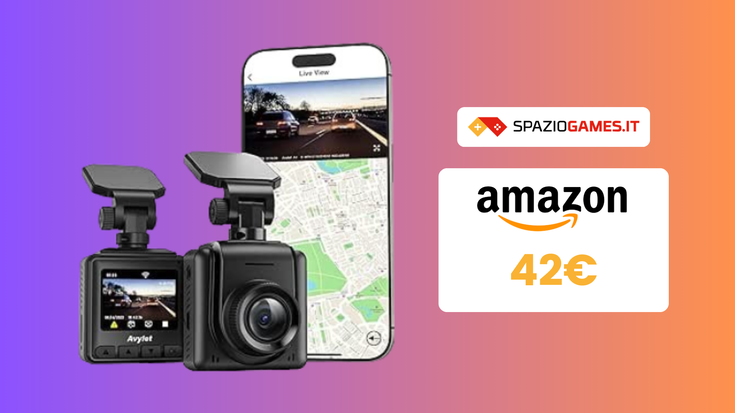 SCONTO e COUPON per questa utile mini dash cam Wi-Fi 2K!