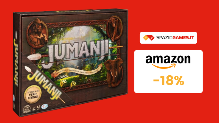 STUPENDA edizione deluxe di Jumanji a 33€: lanciate i dadi!