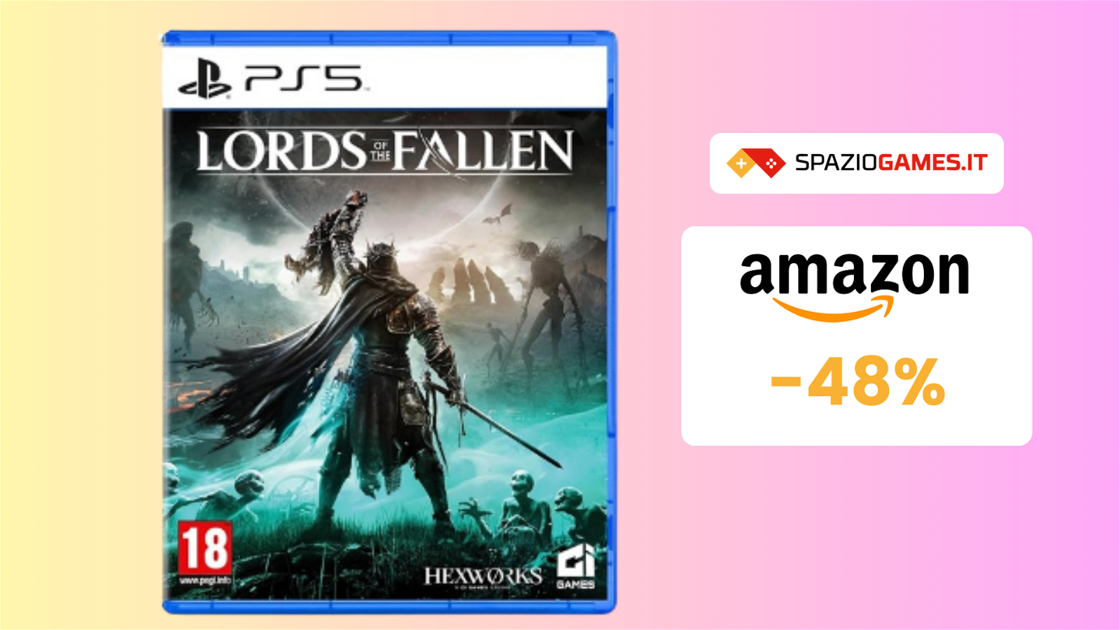 Lords of the Fallen per PS5 a 36€: avventure tra due mondi!