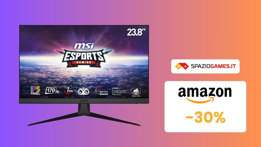 Immagine di Monitor gaming MSI G2412 a un prezzo SHOCK: SOLI 139€!