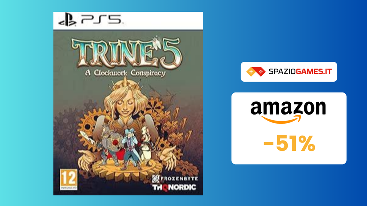 Trine 5 A Clockwork Conspiracy per PS5 a soli 15€: -51%!