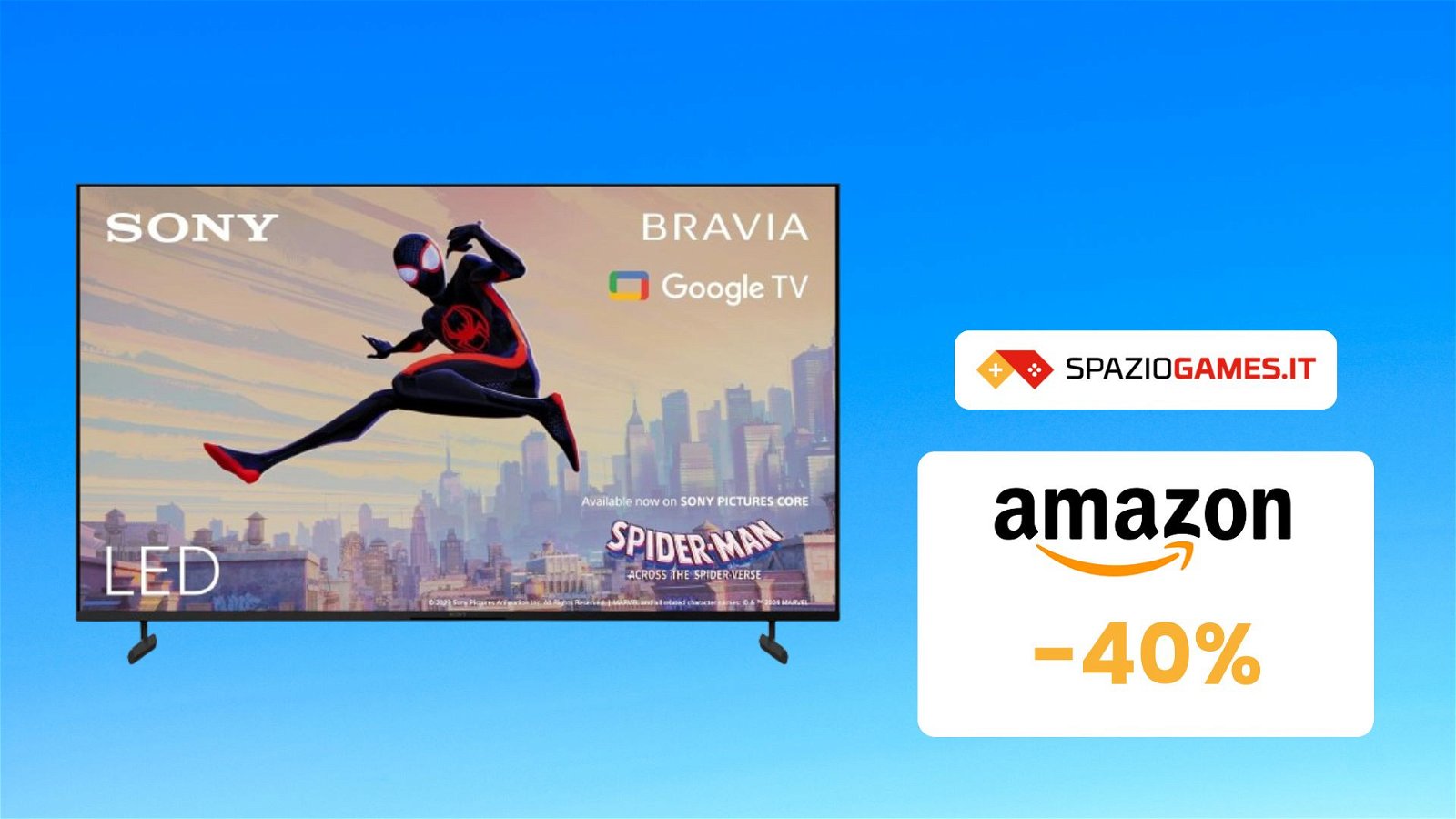 SUPER sconto su questa smart TV Sony Bravia da 55"! -40%