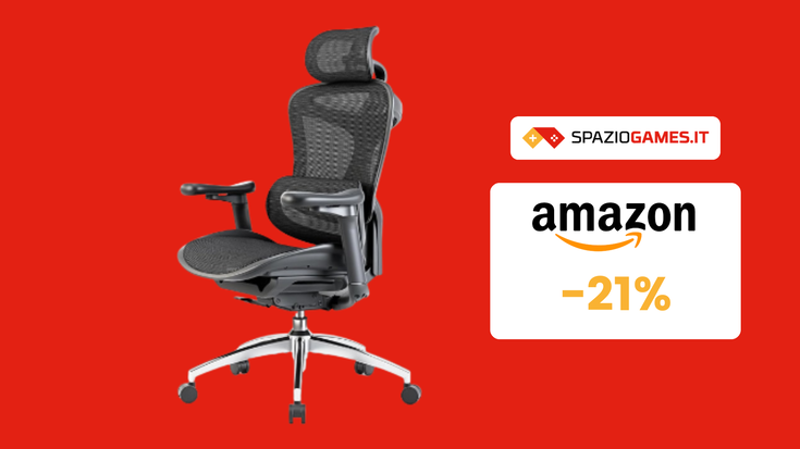 OFFERTA a tempo su questa comoda sedia ergonomica!