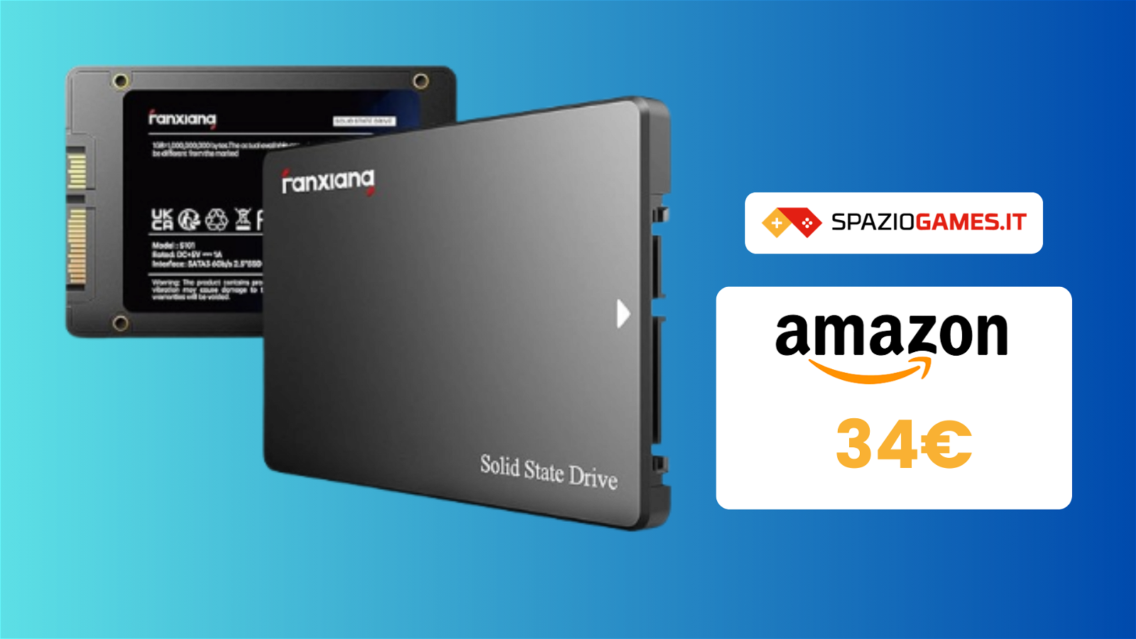 UTILISSIMO SSD Fanxiang S101 da 512GB in offerta a 34€!