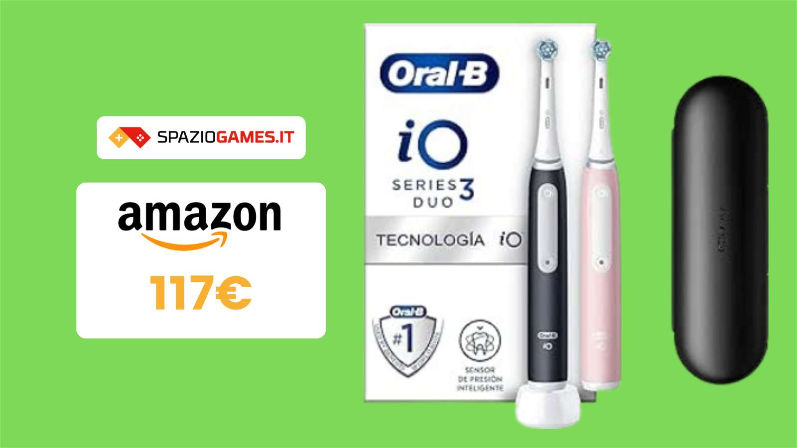 Due spazzolini elettrici Oral-B iO 3N in OFFERTA a 117€!