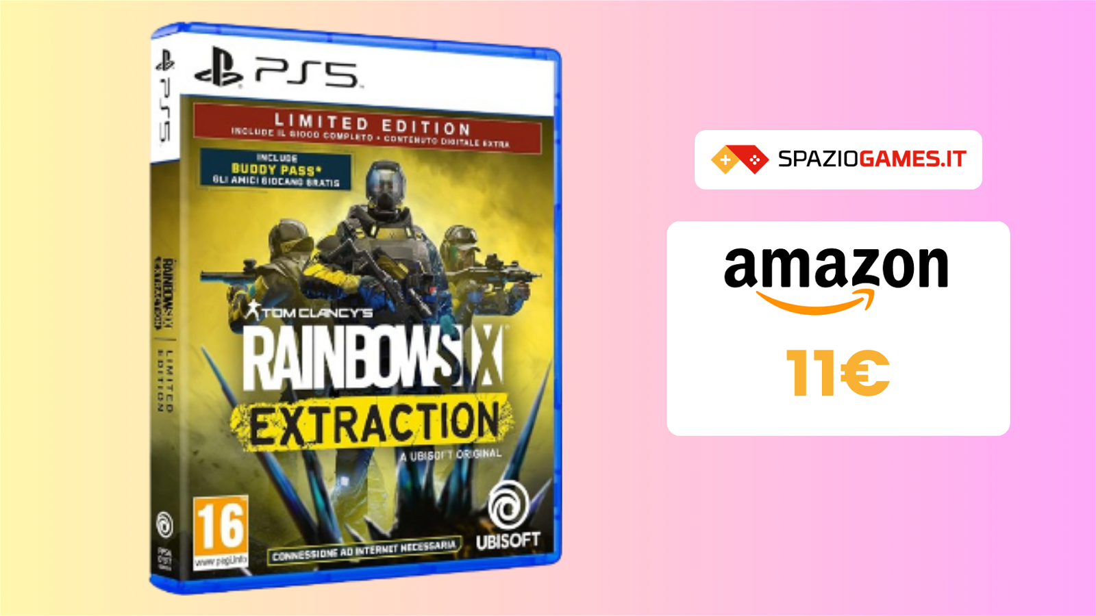 SOLO 11€ per Rainbow Six Extraction per PS5? WOW!