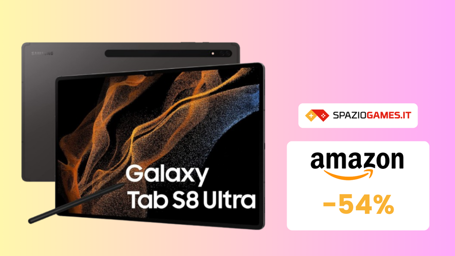 Immagine di WOW! Samsung Galaxy Tab S8 Ultra in offerta a MENO DI AMETA' PREZZO! (-54%)