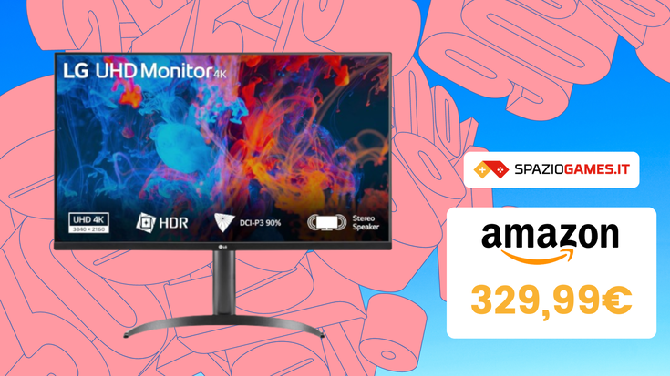 Monitor da gaming LG UltraHD 4K da 32" al MINIMO STORICO!