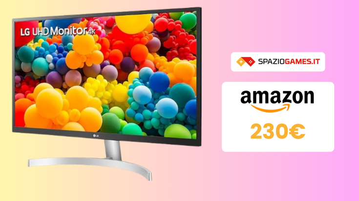 Monitor LG 4K da 27 pollici in OFFERTA a 230€!