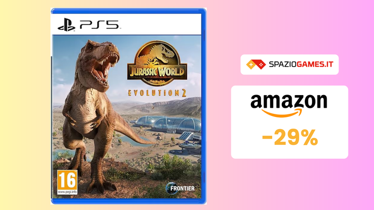 Jurassic World Evolution 2 per PS5 a 42€: dinosauri forever!