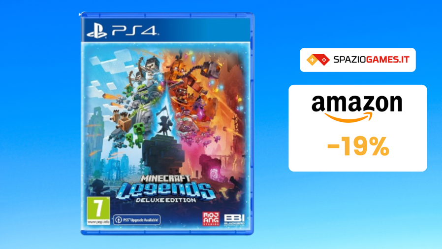 Immagine di Edizione deluxe di Minecraft Legends per PS4 a soli 25€!