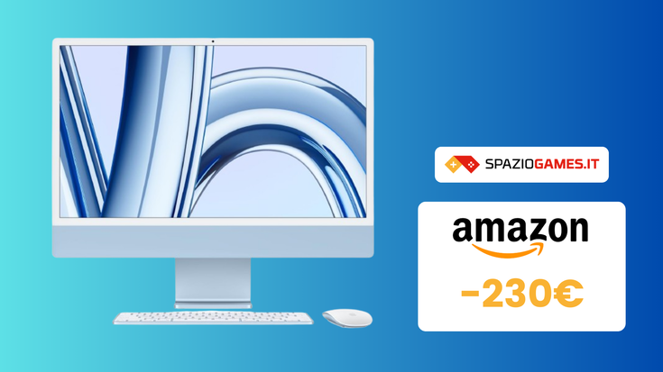 iMac con M3, top dei computer all-in-one, oggi costa 230€ in meno!